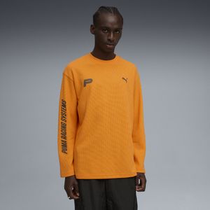 FUTURE.PUMA.ARCHIVE Waffle relaxed uniseks T-shirt met lange mouwen, Oranje, Maat S