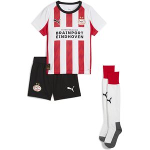 PUMA PSV Eindhoven 25/26 mini-thuistenue, Rood/Wit, Maat 5-6Y