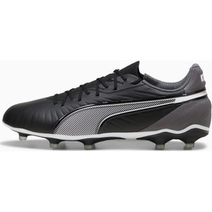 PUMA KING MATCH FG/AG voetbalschoenen, Wit/Zwart/Grijs