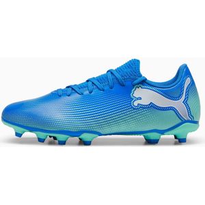 PUMA FUTURE 7 PLAY FG/AG voetbalschoenen, Blauw/Wit