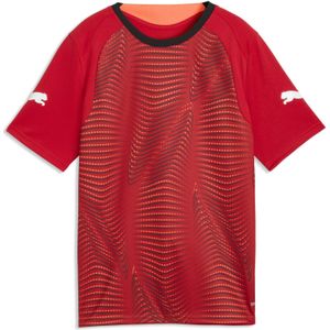 PUMA individualFINAL voetbalshirt, Zwart/Rood, Maat 15-16Y