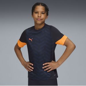 PUMA individualCUP voetbalshirt, Blauw/Rood, Maat 15-16Y