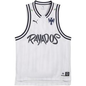 PUMA HOOPS x CF MONTERREY basketbalshirt voor Heren, Grijs/Wit, Maat S