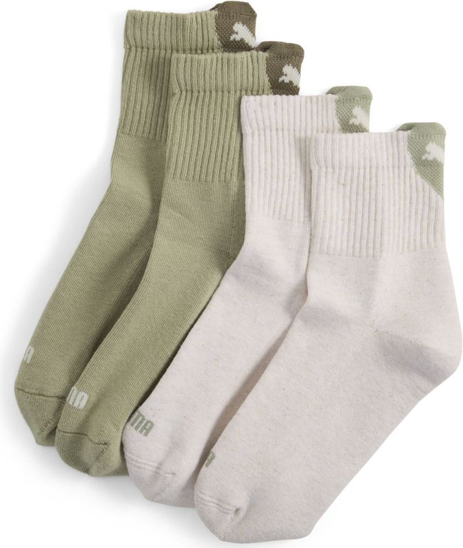 PUMA - Heart - Korte Damessokken - Groen - Set van 2