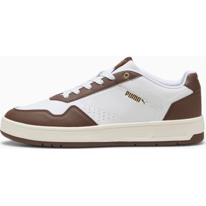 PUMA Court Classic sneakers voor Dames, Bruin/Wit/Goud