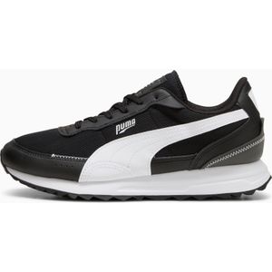 PUMA Road Rider leren sneakers, Wit/Zwart