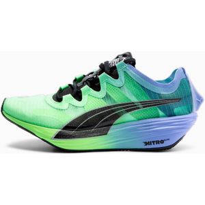 PUMA Fast-FWD NITRO Elite hardloopschoenen voor Dames, Groen/Zwart/Paars