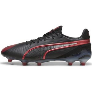 KING ULTIMATE Launch Edition FG/AG unisex voetbalschoenen, Zwart/Rood, Maat 44,5 | PUMA