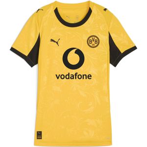 PUMA Borussia Dortmund 25/26 Cup voetbalshirt voor Dames, Zwart/Geel, Maat XXS
