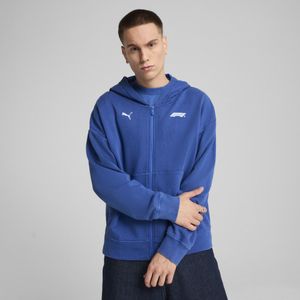 F1� Hoodie met print en volledige rits voor Heren, Blauw, Maat M | PUMA