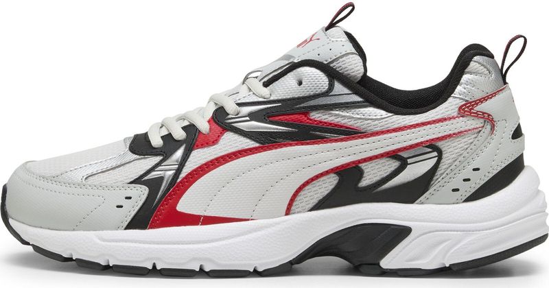 PUMA - Milenio Tech - Sneakers - Grijs/Rood/Zilver