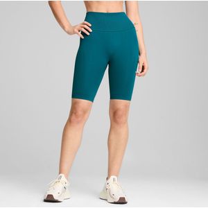 PUMA SHAPELUXE NAADLOZE FIETSSHORT MET HOGE TAILLE voor Dames, Groen