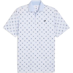 PUMA x PALM TREE CREW Micro golfpolo voor Heren, Wit, Maat M