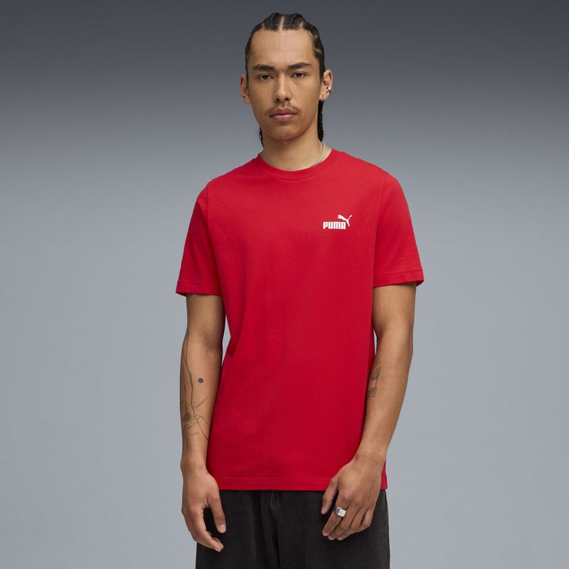 PUMA - Graphic T-shirt - Rood - Heren