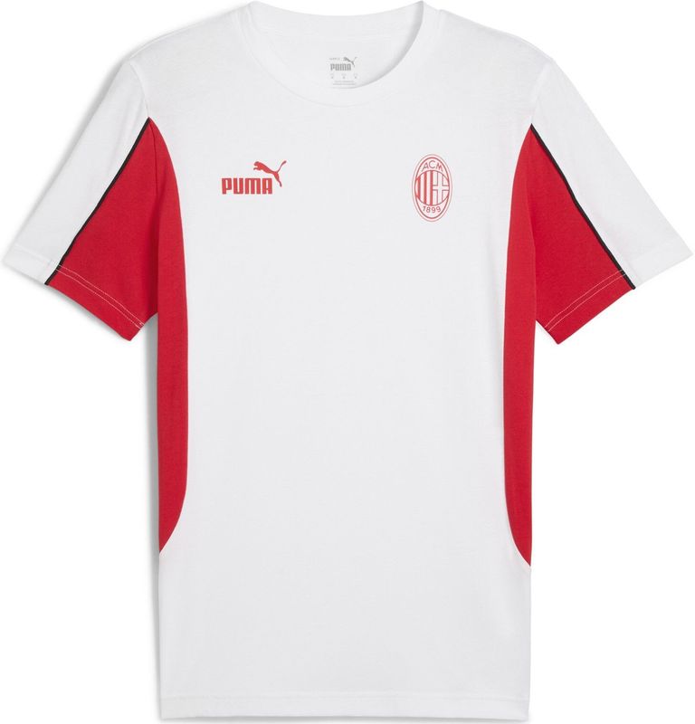 PUMA - AC Milan ftblARCHIVE T-shirt - Rood/Wit - Gerecycled Katoen