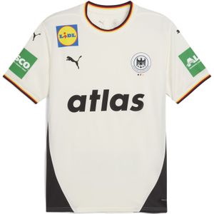 PUMA Duitse handbalbond thuisshirt voor Heren, Grijs/Wit, Maat S