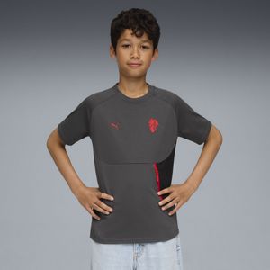 PUMA - PUMATECH T-shirt - Grijs/Rood - Voor Jongeren