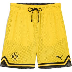 PUMA HOOPS x Borussia Dortmund short voor Heren, Zwart/Geel, Maat S