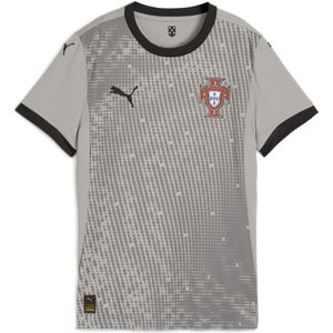 PUMA Portugal 2025 keepersshirt met korte mouwen voor Dames, Zwart/Grijs, Maat S