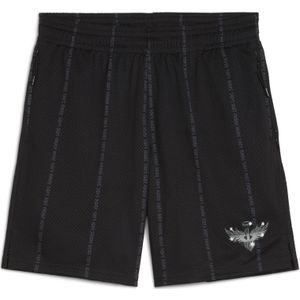 PUMA Melo Alwayz On 1 basketbalshort voor Heren, Zwart/Zilver, Maat S