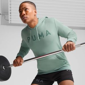 PUMA CLOUDSPUN hoodie met merk, Groen