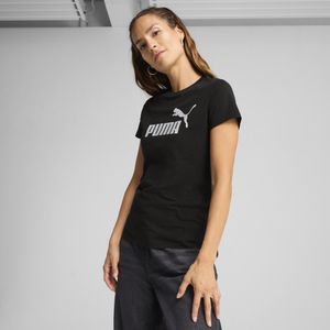 PUMA - ESS Metallic No. 1 Logo - T-shirt - Zwart