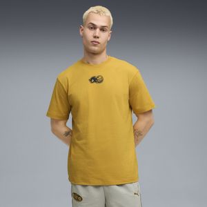 PUMA x SONIC THE HEDGEHOG T-shirt met grafische print voor Heren, Goud, Maat S