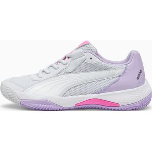 PUMA NOVA Court padelschoenen voor Dames, Wit/Zilver