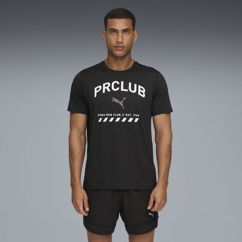 PUMA - RUN CLUB - T-shirt - Zwart - Heren