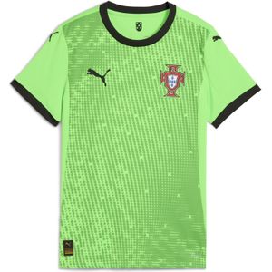 PUMA Portugal 2025 keepersshirt met korte mouwen voor Dames, Groen/Zwart, Maat S