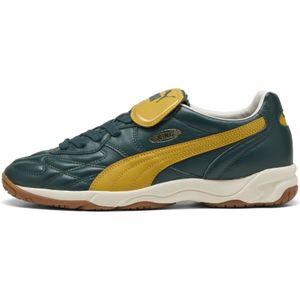 PUMA King Indoor sneakers unisex, Groen/Goud, Maat 44