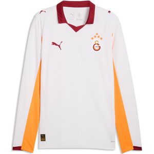 PUMA Galatasaray SK uitshirt met lange mouwen voor Heren, Wit/Oranje, Maat S