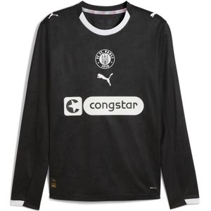 PUMA - FC St. Pauli 25/26 - Sportshirt - Zwart/Wit - Lange Mouwen