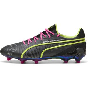 PUMA - KING ULTIMATE x KIDSUPER - Voetbalschoenen - Groen/Zwart/Grijs