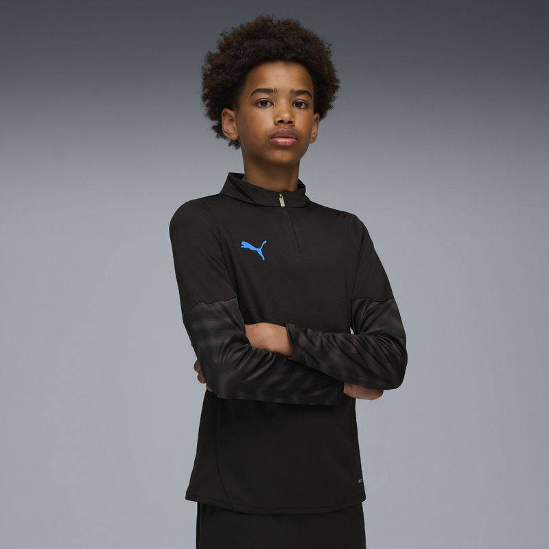 PUMA - individualCUP - Voetbaltop - Blauw/Zwart/Wit - Kwartrits