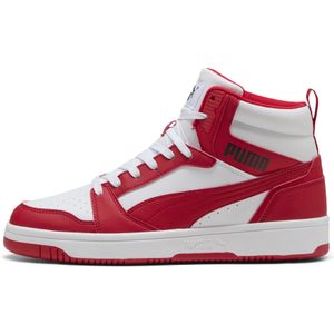 PUMA - Rebound - Basketbalschoenen - Zwart/Rood/Wit
