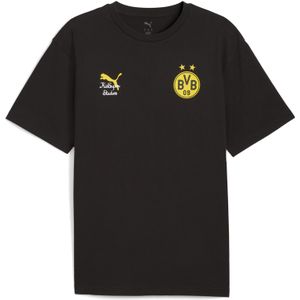 PUMA KIDSUPER x BORUSSIA DORTMUND Graphic T-shirt voor Heren, Zwart/Geel, Maat S