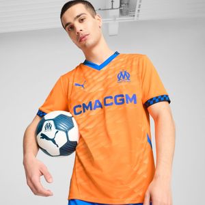 PUMA Olympique de Marseille 24/25 derde voetbalshirt, Blauw/Oranje