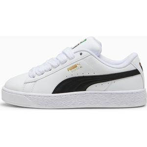 PUMA Suede XL leren sneakers uniseks, Wit/Zwart