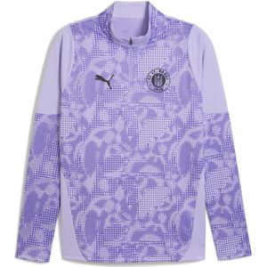 PUMA FC St. Pauli trainingstop met kwartrits voor Heren, Zwart, Maat S