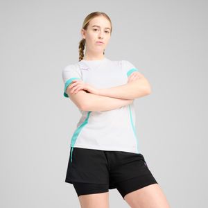 PUMA INDIVIDUAL padelshirt voor Dames, Paars/Wit