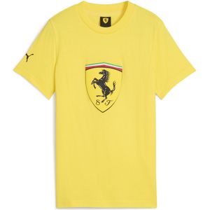 PUMA - Scuderia Ferrari - T-shirt - Geel - Big Shield