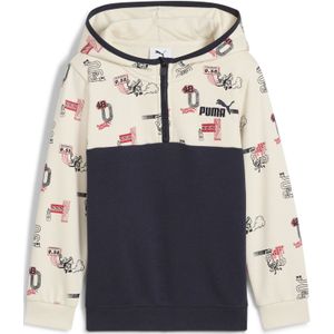 PUMA - Little Runners - Hoodie - Blauw - Met Halve Rits