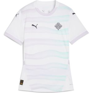 PUMA IJsland Damesteam 2025 uitshirt, Blauw/Wit, Maat XXS