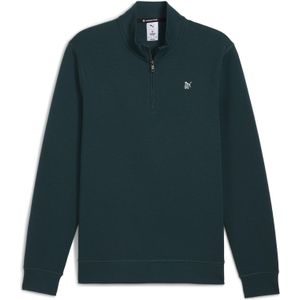 PUMA x REIGNING CHAMP CLOUDSPUN fleece top met kwartrits voor Heren, Groen, Maat M