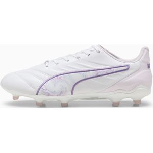 PUMA KING PRO BL FG/AG voetbalschoenen voor Dames, Wit/Zwart