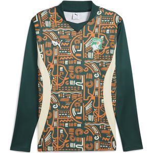 PUMA - Ivoorkust 2025 - Prematch-sweater - Oranje - Lange Mouwen