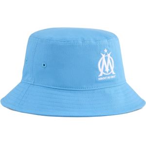 PUMA - Olympique de Marseille Essentials - Buckethat - Blauw/Wit