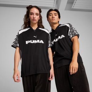 PUMA Relaxed unisex voetbalshirt, Grijs/Zwart