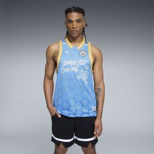 PUMA HOOPS x MANCHESTER CITY basketbalshirt voor Heren, Blauw, Maat S